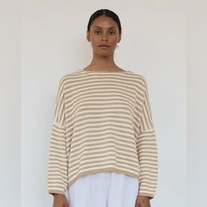 Boheme Striped Cotton Sweater